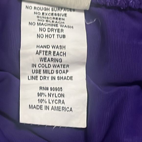 MALIA MILLS ALICE PURPLE SWIMSUIT SET SIZE 2 - Picture 4 of 6